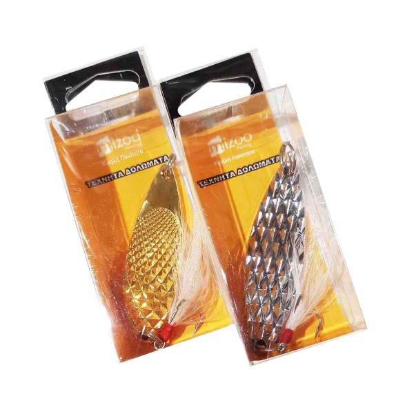 MIZOO FISHING ΤΕΧΝΗΤΟ ΔΟΛΩΜΑ ΑΣΗΜΙ / ΧΡΥΣΟ 6CM